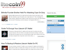 Tablet Screenshot of litecoin99.com